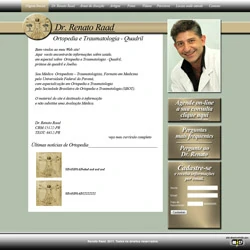 site pessoal de médico ortopedista